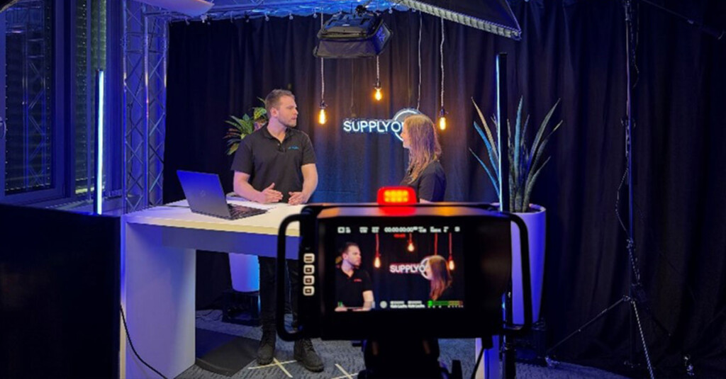 Daniela and Matthias presenting supplier life hacks about the Transport Management solution.